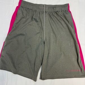 Nike Livestrong Gray and Pink Athletic Shorts